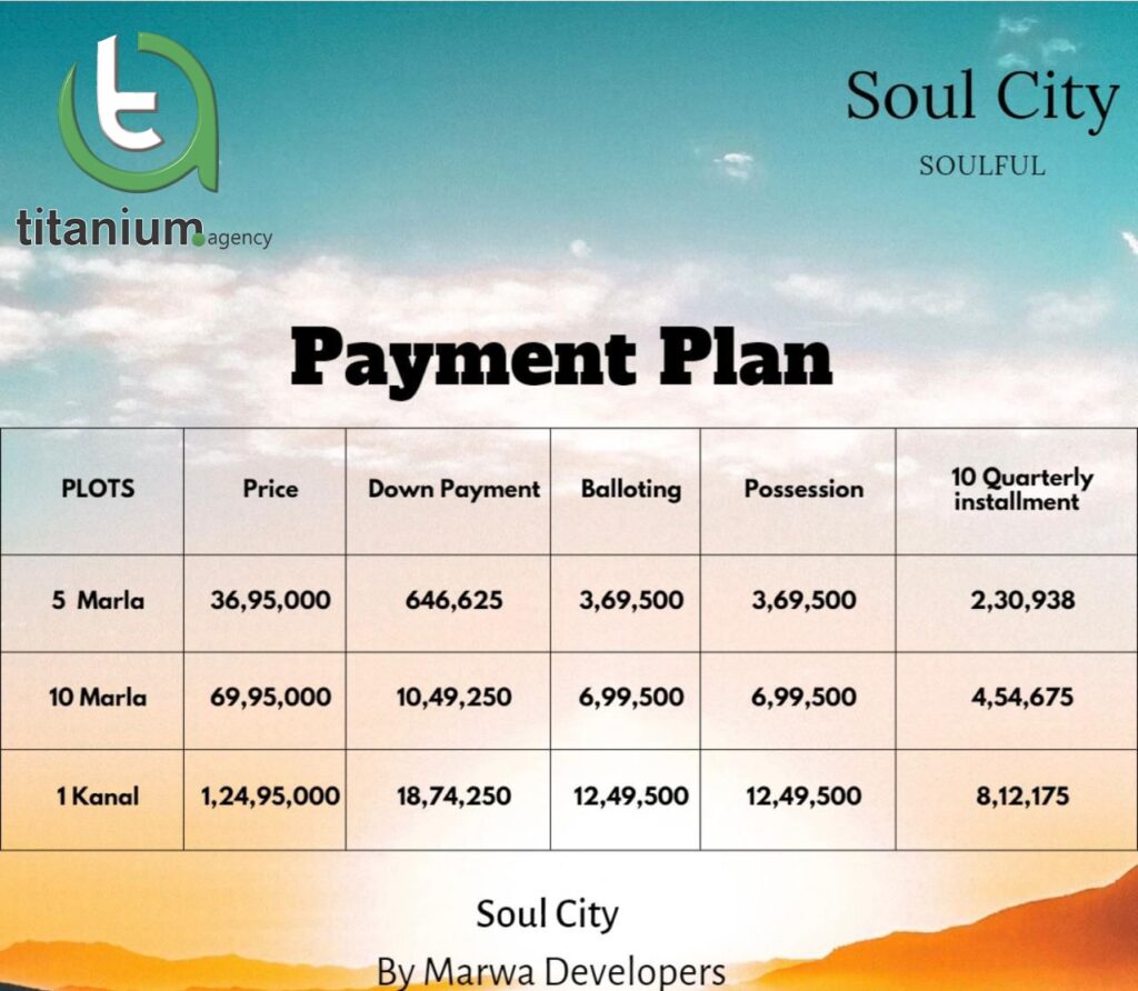 Soul City Payment Plan