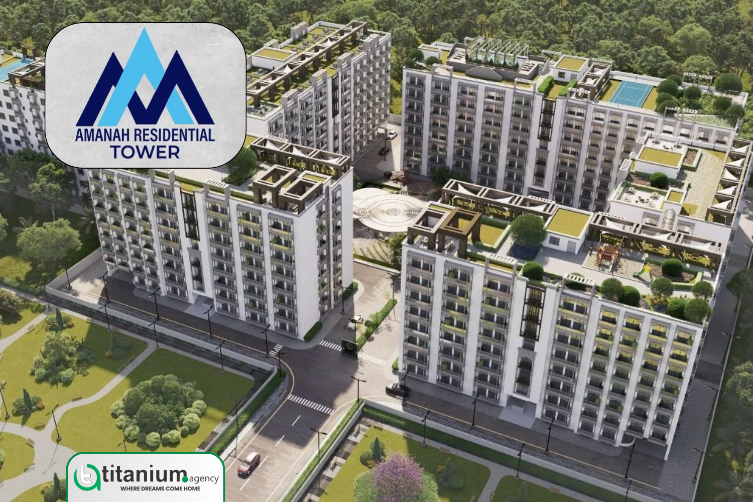 Amanah Residential Towers Lahore apartments near Adda Plot Raiwind Road