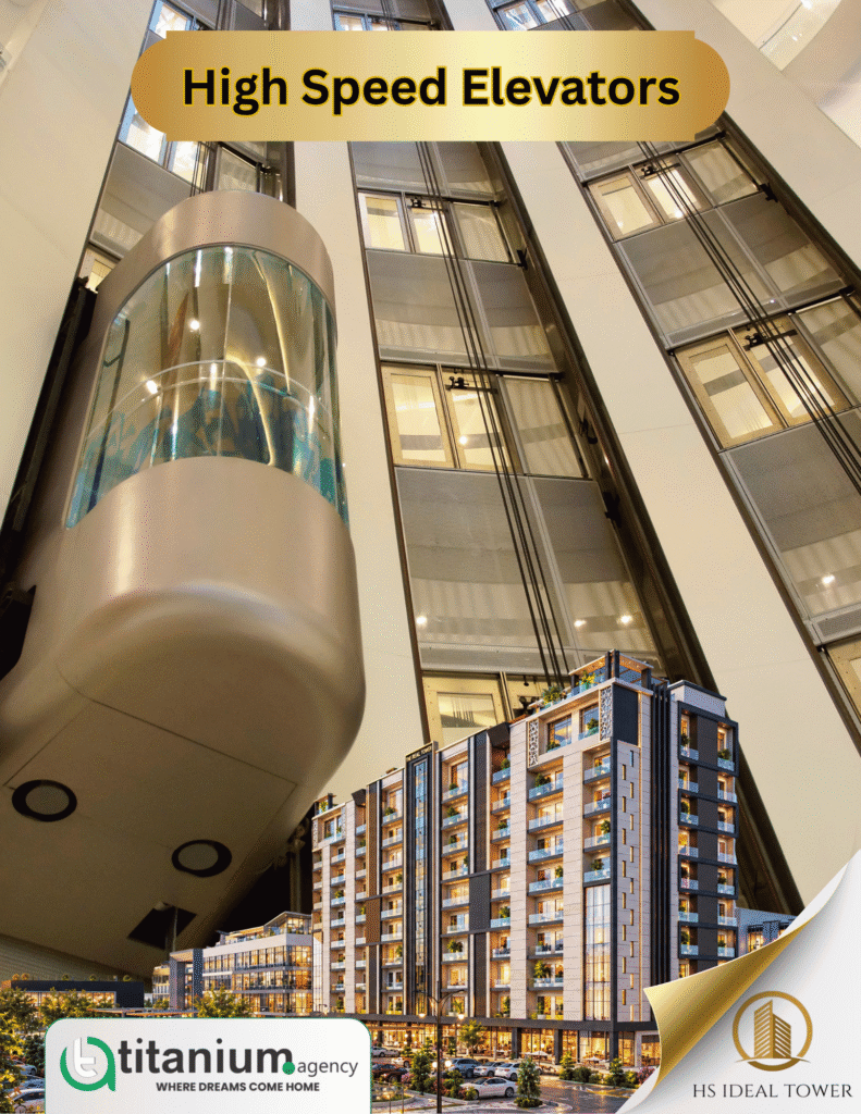 high speed elevator HS Ideal Tower Bahria Town Lahore – Construction Update