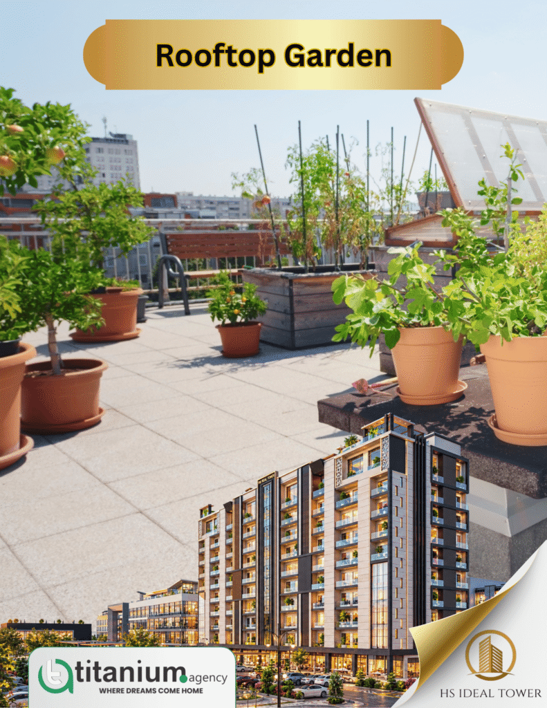 roof top garden HS Ideal Tower Bahria Town Lahore – Construction Update