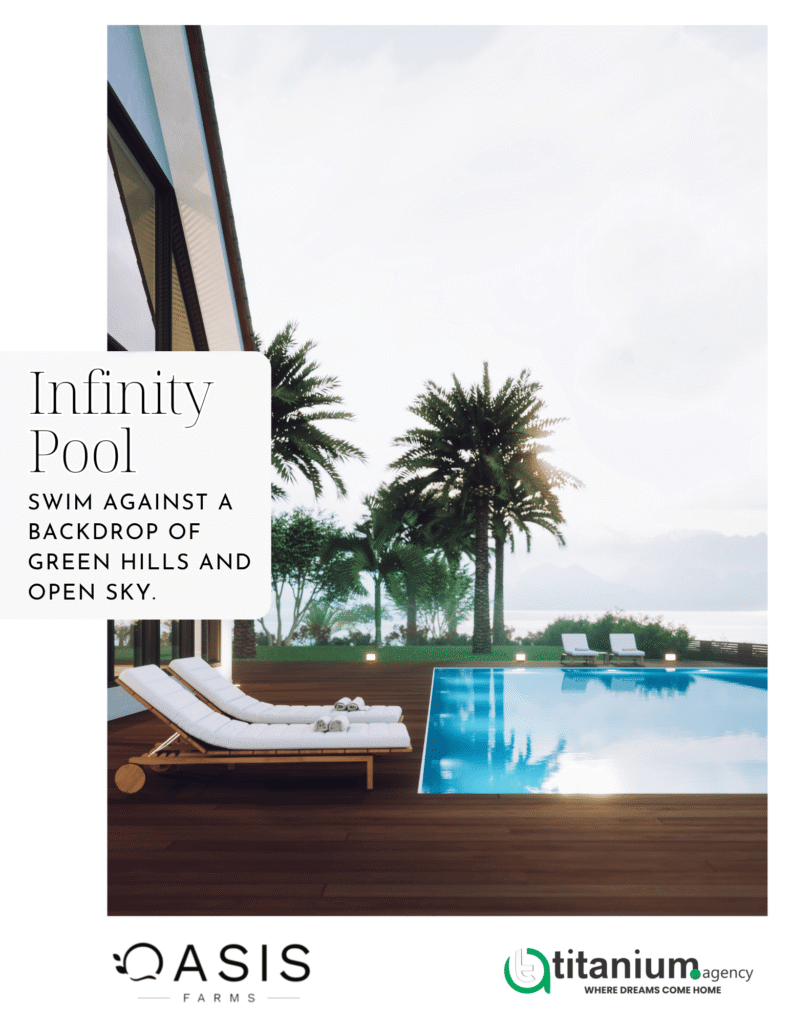 infinity pool in Oasis Farms Islamabad