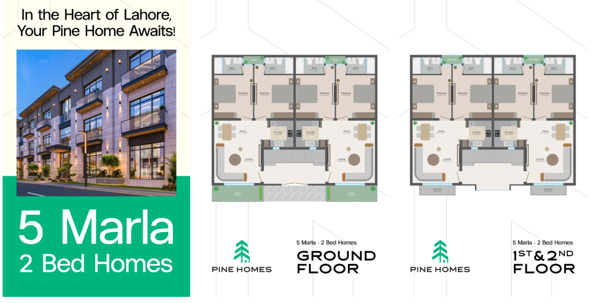 pine homes floor maps