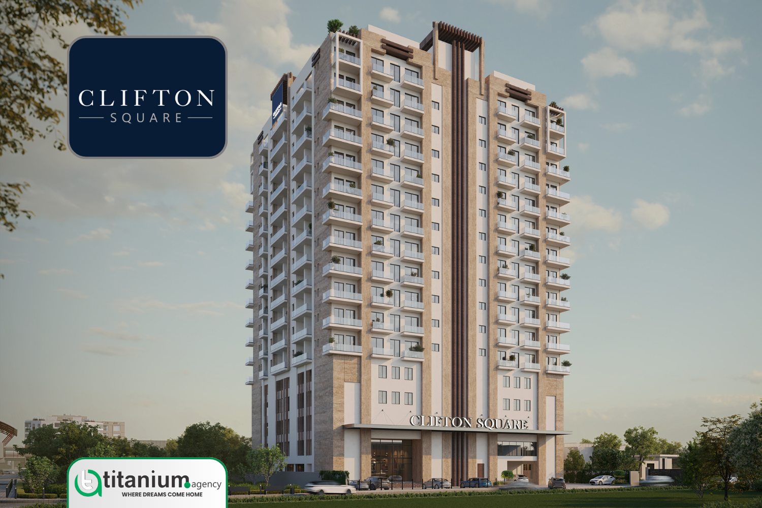 Clifton Square Lahore apartment project on Multan Road near Thokar Niaz Baig