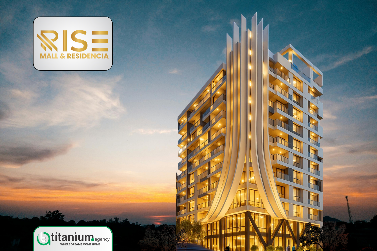 Rise Mall & Residencia luxury apartments and commercial mall on Main Raiwind Road Lahore