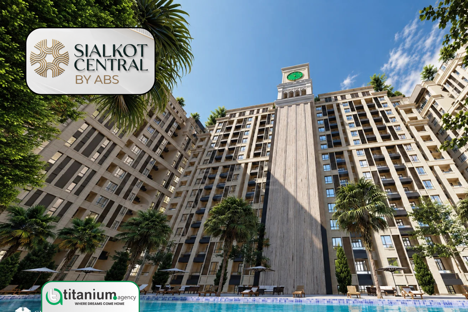 Sialkot Central by ABS Developers is a planned mixed-use development on Daska Road
