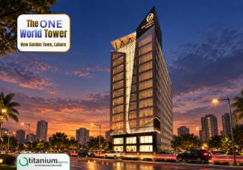 The One World Tower 16-storey commercial high-rise building in Lahore