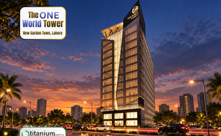 The One World Tower 16-storey commercial high-rise building in Lahore