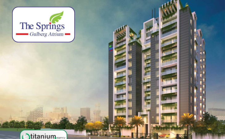 The Springs Atrium luxury apartments off Hali Road in Gulberg II Lahore