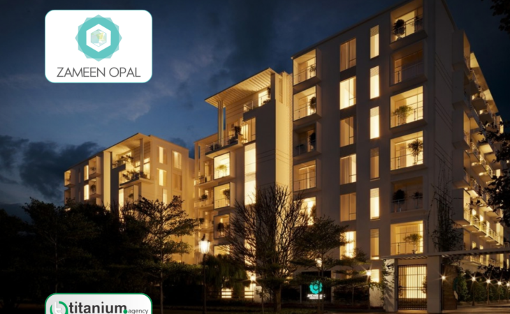 Zameen Opal residential apartment building in Land Breeze Housing Society Lahore